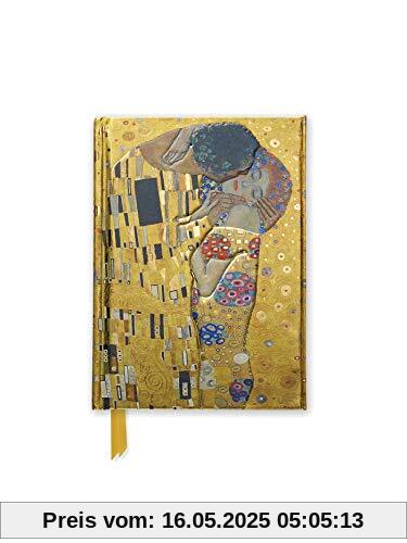 Premium Notizbuch DIN A6: Gustav Klimt, Der Kuss: Unser hochwertiges, liniertes Blankbook mit festem, künstlerisch geprägtem Einband und ... DIN A 6 mit Magnetverschluss, Band 1)