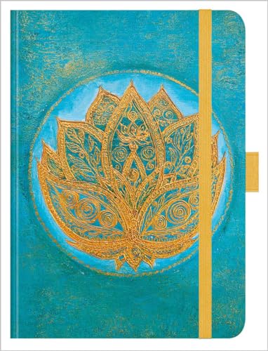 Premium Timer Big "Lotus" 2024: Hochwertiger Buchkalender. Terminplaner mit Wochenkalendarium, Gummiband und Stifthalter. 12 x 17 cm von Korsch Verlag