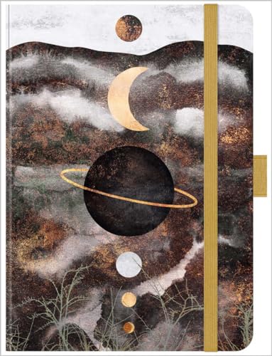 Premium Timer Big "Saturn" 2024: Hochwertiger Buchkalender. Terminplaner mit Wochenkalendarium, Gummiband und Stifthalter. 12 x 17 cm von Korsch Verlag