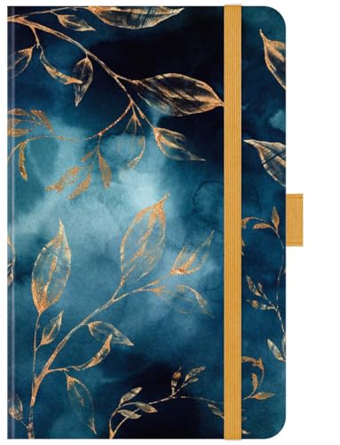Premium Timer Small "Blätter im Wind" 2025: Buchkalender - Terminplaner mit hochwertiger Folienveredelung und Prägung. 9 x 14 cm von Korsch Verlag