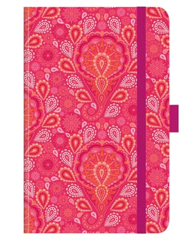 Premium Timer Small "Pink India" 2025: Buchkalender - Terminplaner mit hochwertiger Folienveredelung und Prägung. 9 x 14 cm von Korsch Verlag