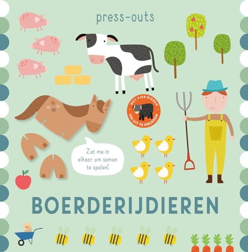 Boerderijdieren: Met vier dieren om uit te drukken (Press-outs) von Rebo Productions