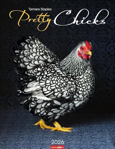 Pretty Chicks Kalender 2026: Tier-Wandkalender. Ungewöhnliches Fotokunst-Projekt der Fotografin Tamara Staples. Rasse-Hühner von ihrer besten Seite im ... 34x44 cm Hochformat (Tierkalender Weingarten) von Weingarten