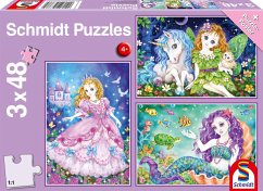 Prinzessin, Fee & Meerjungfrau (Kinderpuzzle) von Schmidt Spiele