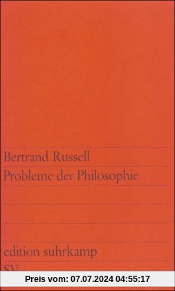 Probleme der Philosophie (edition suhrkamp)