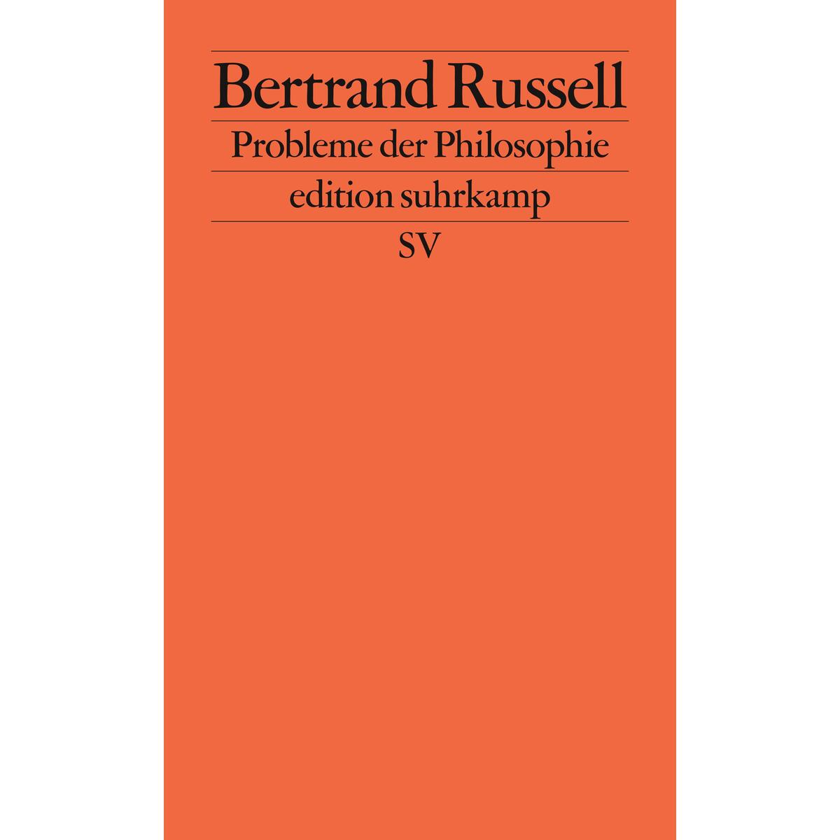 Probleme der Philosophie Probleme der Philosophie von Suhrkamp Verlag AG