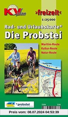 Probstei mit Laboe und Schönberg: 1:25.000 Rad- und Urlaubskarte (KVplan Schleswig-Holstein-Region)