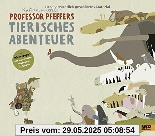 Professor Pfeffers tierisches Abenteuer: Ein Schau- und Suchbuch. Vierfarbiges Bilderbuch