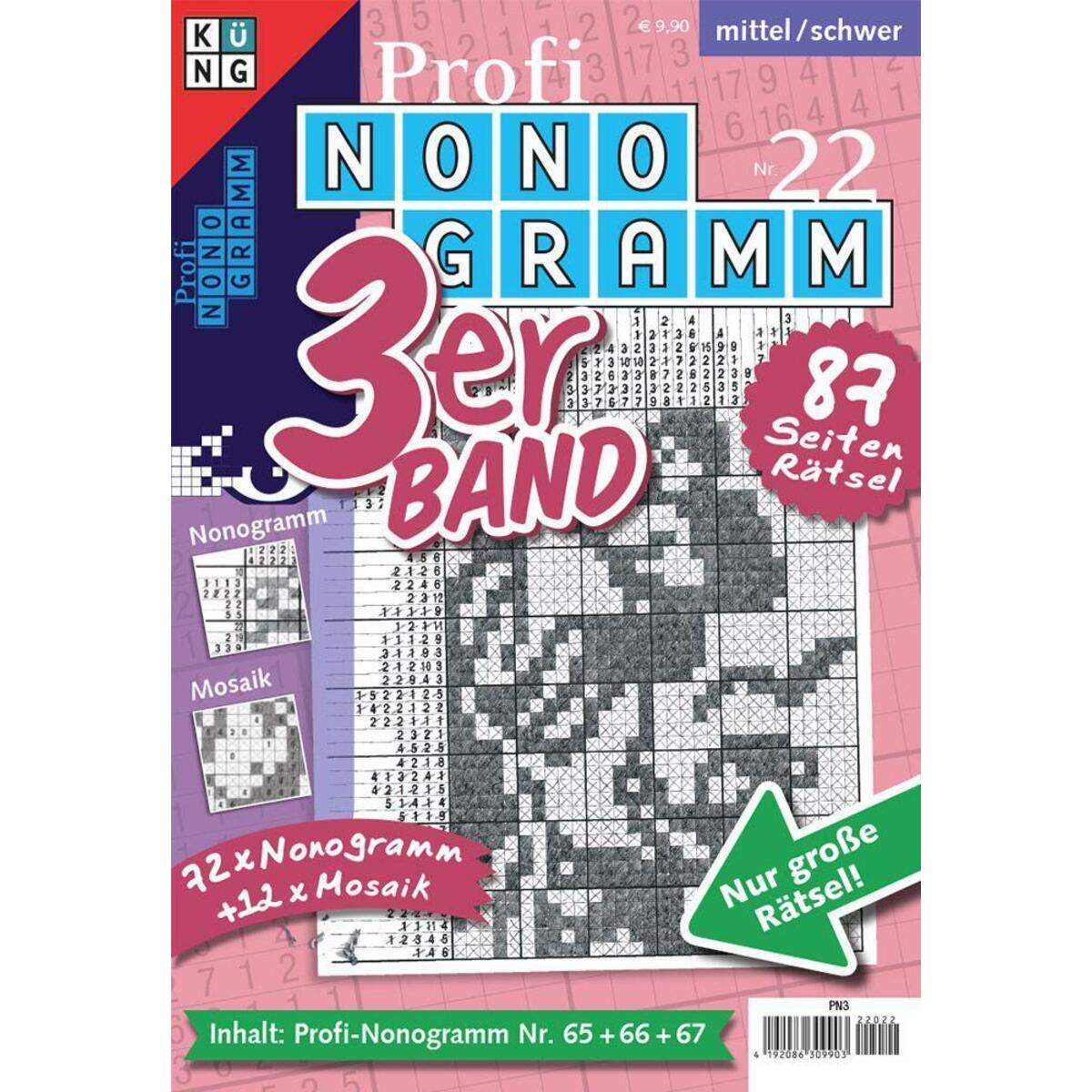 Profi-Nonogramm 3er-Band Nr. 22 Profi-Nonogramm 3er-Band Nr. 22 von Keesing Schweiz AG