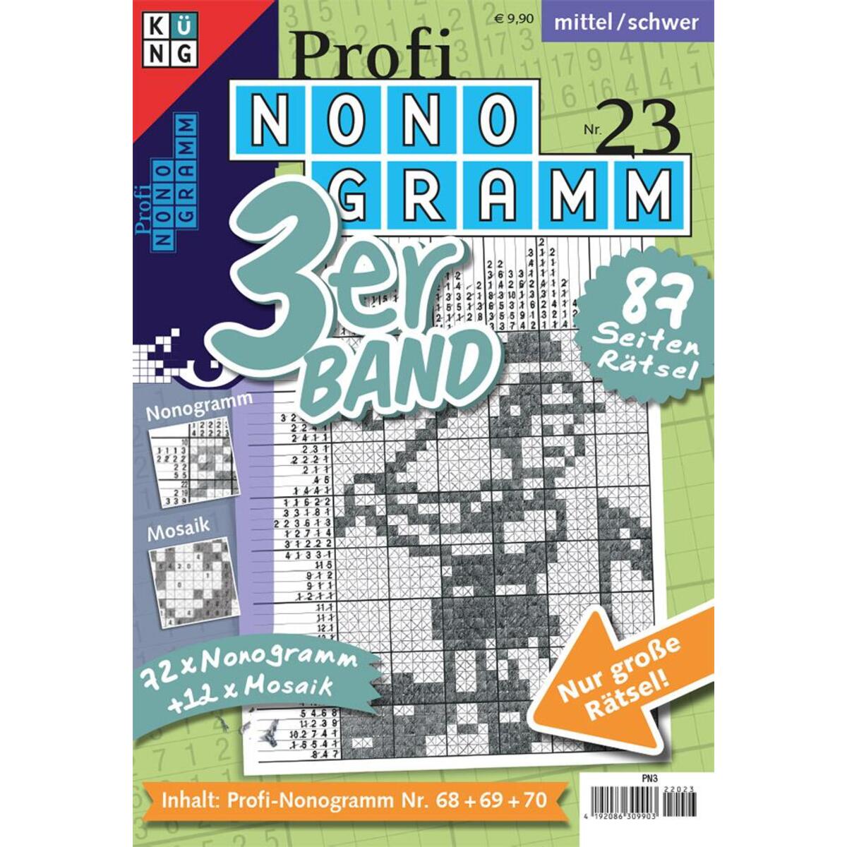 Profi-Nonogramm 3er-Band Nr. 23 von Keesing Schweiz AG