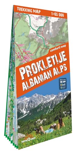 Prokletije / Albanian Alps lam. (Trekking map) von terraQuest
