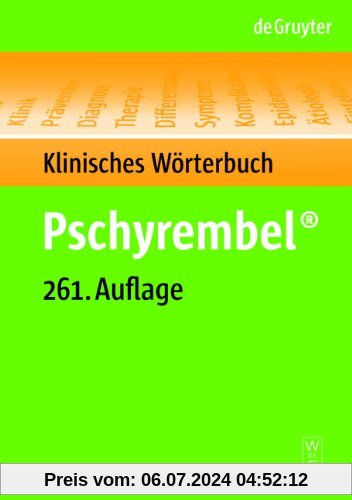 Pschyrembel Klinisches Wörterbuch (261. Auflage)