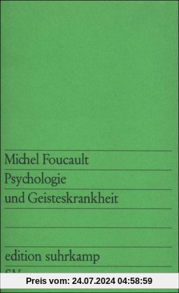 Psychologie und Geisteskrankheit (edition suhrkamp)