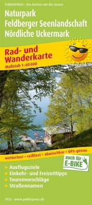 PublicPress Rad- und Wanderkarte Naturpark Feldberger Seenlandschaft - Nördliche Uckermark von Freytag-Berndt u. Artaria / PUBLICPRESS
