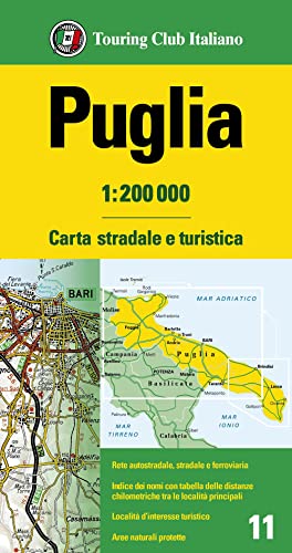 Puglia (11) (Carta stradale e turistica, Band 11) von Touring