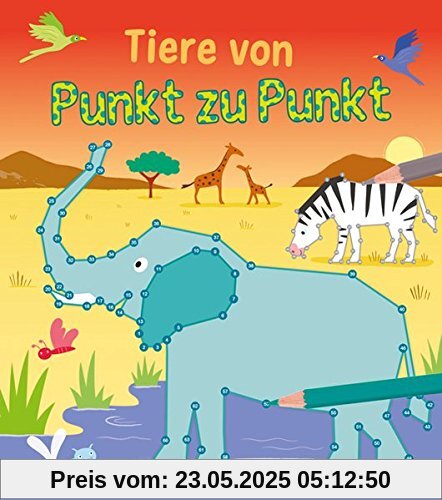 Punkt-zu-Punkt für Kinder: Tiere von Punkt zu Punkt