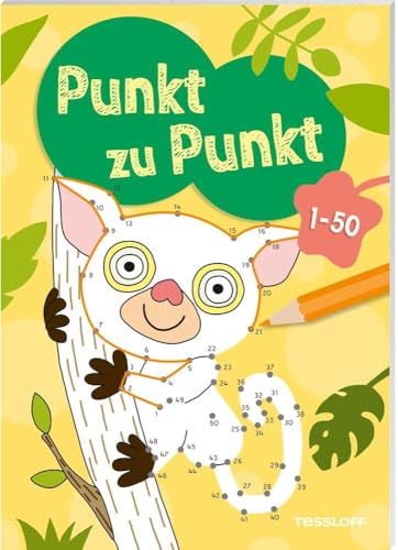 Punkt zu Punkt. 1-50 / Mit 63 Motiven / erst verbinden, dann ausmalen / Welches Bild entsteht? / Malspaß für Kinder ab 6 Jahren: Mit 63 bunten Punkt zu Punkt-Rätseln (Von Punkt zu Punkt)