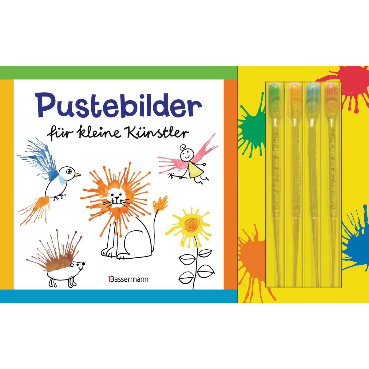 Pustebilder für kleine Künstler-Set. Mit 4 Kleckspipetten Pustebilder für kleine Künstler-Set. Mit 4 Kleckspipetten von Bassermann, Edition