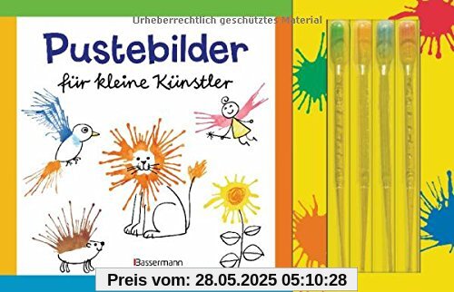 Pustebilder für kleine Künstler-Set: Mit 4 Pipetten zum Dosieren der Farben. Ideal für Wasserfarben Pustebilder für kleine Künstler-Set: Mit 4 Pipetten zum Dosieren der Farben. Ideal für Wasserfarben