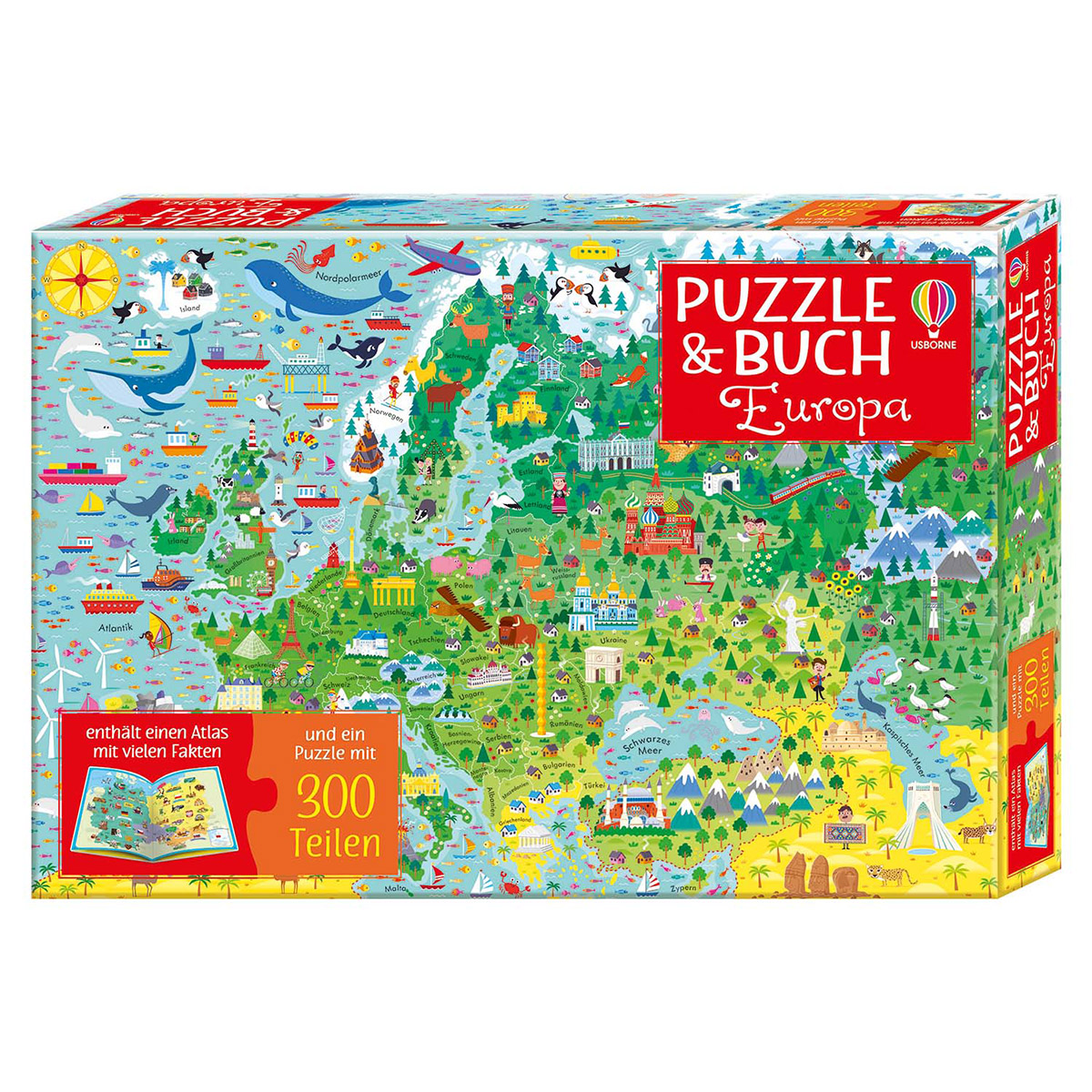 Puzzle und Buch »Europa«