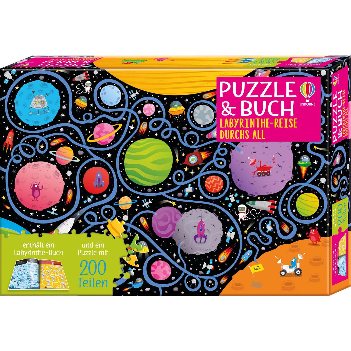 Puzzle & Buch »Labyrinthe-Reise durchs All« Puzzle & Buch »Labyrinthe-Reise durchs All«