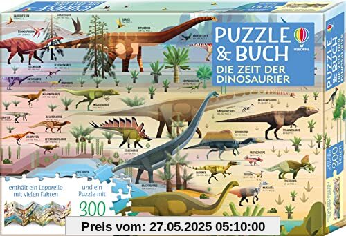 Puzzle & Buch: Die Zeit der Dinosaurier: Puzzle mit 300 Teilen (Puzzle-und-Buch-Reihe)