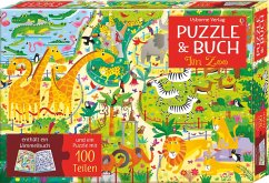 Puzzle & Buch: Im Zoo von Usborne Verlag
