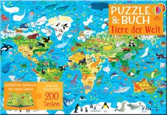 Puzzle & Buch: Tiere der Welt von Usborne Verlag
