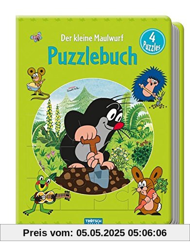 Puzzlebuch Der kleine Maulwurf: 4 Puzzles