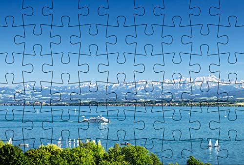 Puzzlepostkarte Bodensee 2: Motiv See mit Schiff (Kultur erleben im GMEINER-Verlag) von Gmeiner-Verlag
