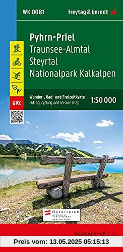 Pyhrn-Priel, Wander-, Rad- und Freizeitkarte 1:50.000, freytag & berndt, WK 0081: Traunsee-Almtal - Steyrtal - Nationalpark Kalkalpen, mit Infoguide, ... (freytag & berndt Wander-Rad-Freizeitkarten)