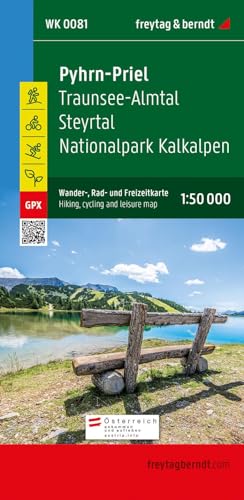 Pyhrn-Priel, Wander-, Rad- und Freizeitkarte 1:50.000, freytag & berndt, WK 0081: Traunsee-Almtal - Steyrtal - Nationalpark Kalkalpen, mit Infoguide, ... (freytag & berndt Wander-Rad-Freizeitkarten) von Freytag + Berndt