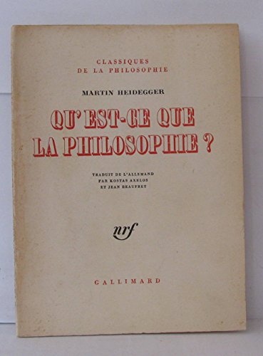 Qu'est-ce que la philosophie ? von GALILEE