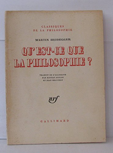 Qu'est-ce que la philosophie ?