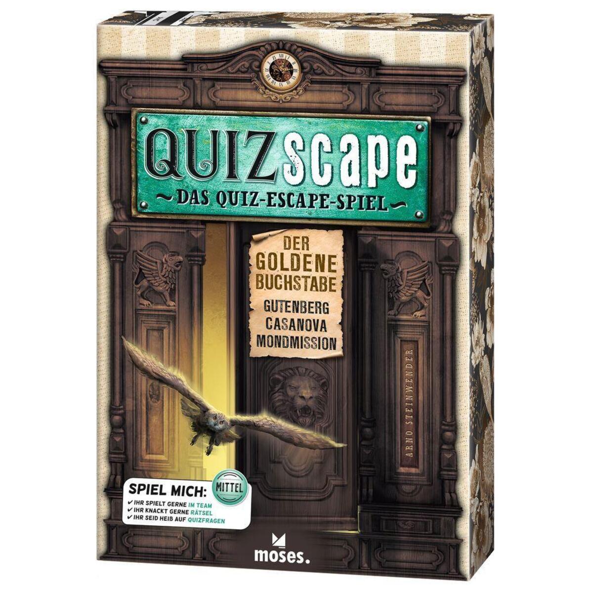 QUIZscape »Der goldene Buchstabe« QUIZscape »Der goldene Buchstabe« von Moses. Verlag GmbH