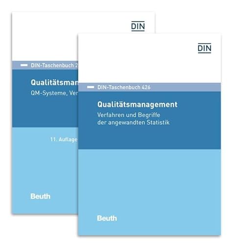 Qualitätsmanagement: Paket DIN-Taschenbuch 226 und 426 QM-Systeme, Verfahren und Begriffe; Verfahren und Begriffe der angewandten Statistik: Paket ... und Begriffe der angewandten Statistk Qualitätsmanagement: Paket DIN-Taschenbuch 226 und 426 QM-Systeme, Verfahren und Begriffe; Verfahren und Begriffe der angewandten Statistik: Paket ... und Begriffe der angewandten Statistk von Beuth Verlag