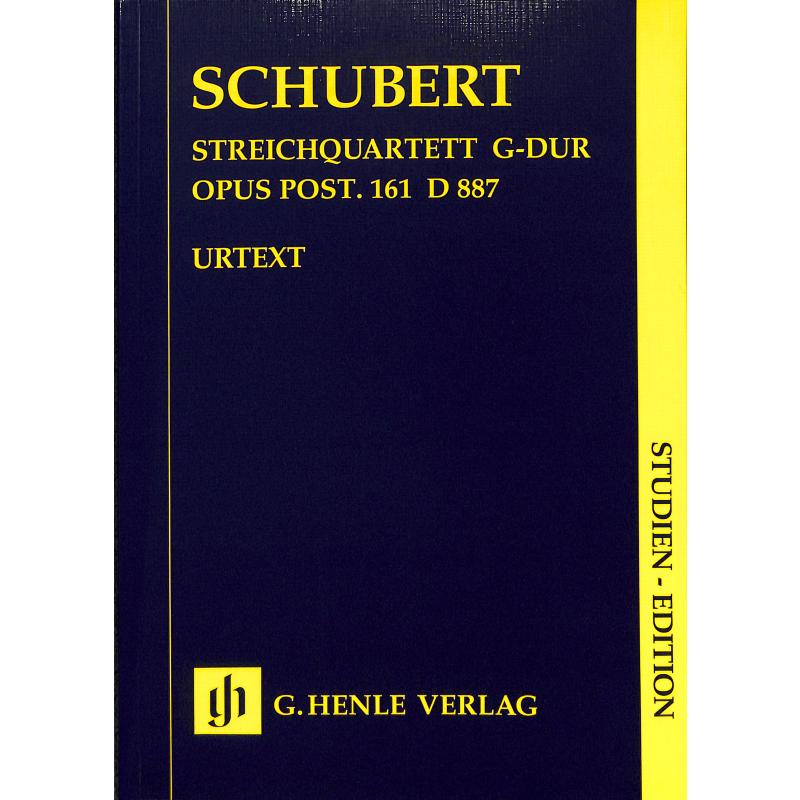 Quartett G-Dur op posth 161 D 887 Quartett G-Dur op posth 161 D 887