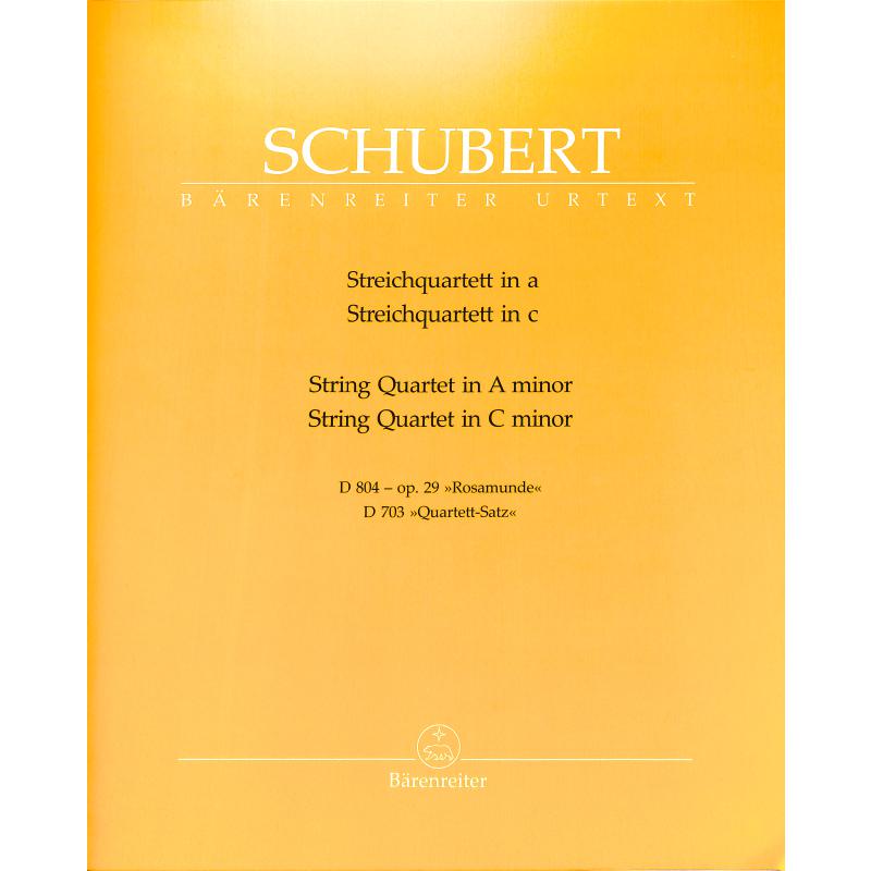 Quartett a-moll op 29 D 804 (Rosamunde)