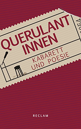Querulantinnen: Kabarett und Poesie (Reclam Taschenbuch) von Reclam Philipp Jun.