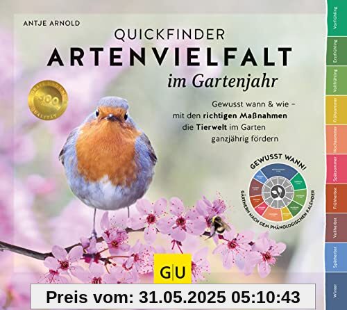 Quickfinder Artenvielfalt im Gartenjahr: Gewusst wann & wie – mit den richtigen Maßnahmen die Tierwelt im Garten ganzjährig fördern (GU Garten Extra)