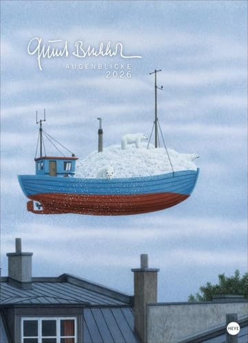 Quint Buchholz: Augenblicke Kalender 2026: Magisch-realistische Szenen aus dem Werk von Künstler Quint Buchholz in einem großformatigen Kunst-Kalender. Großer Wandkalender 2026. 49 x 68 cm. von Heye