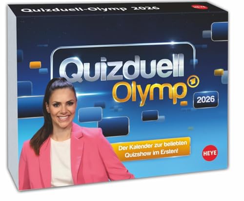 Quizduell Olymp Tagesabreißkalender 2026: Der Rätselkalender zur beliebten Quiz-Sendung in der ARD: Testen Sie täglich Ihr Allgemeinwissen mit kniffligen Quizfragen (Tagesabreißkalender Heye) von Heye