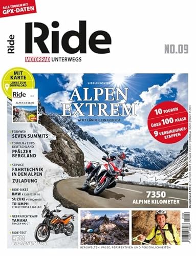 RIDE - Motorrad unterwegs, No. 9: Alpen extrem von Motorbuch Verlag