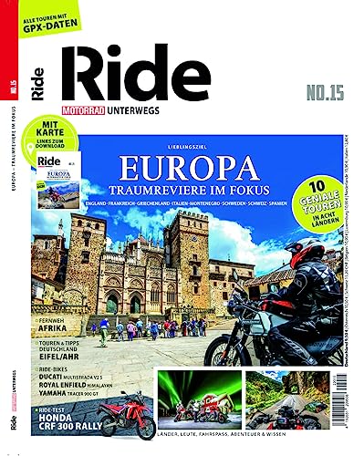 RIDE - Motorrad unterwegs, No. 15: Topziele in Europa