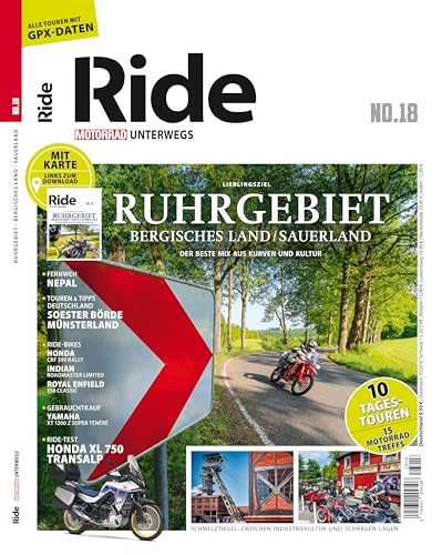 RIDE - Motorrad unterwegs, No. 18: Ruhrgebiet, Bergisches Land, Sauerland von Motorbuch