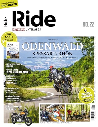 RIDE - Motorrad unterwegs, No. 22: Odenwald/Spessart/Rhön von Motorbuch