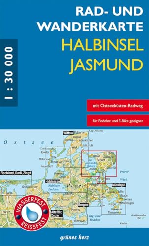 RWK Halbinsel Jasmund: Mit Glowe, Lohme, Sagard, Sassnitz, Ralswiek, Lietzow. Maßstab 1:30.000. Wasser- und reißfest. RWK Halbinsel Jasmund: Mit Glowe, Lohme, Sagard, Sassnitz, Ralswiek, Lietzow. Maßstab 1:30.000. Wasser- und reißfest. von grünes herz