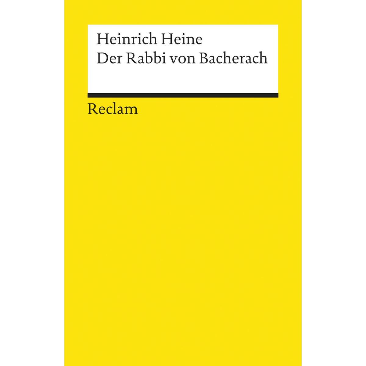 Rabbi von Bacherach Rabbi von Bacherach von Reclam Philipp Jun.