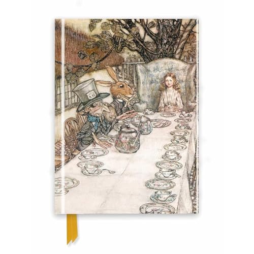 Premium Notizbuch DIN A5: Arthur Rackham, Alice im Wunderland Teeparty: Unser hochwertiges, liniertes Blankbook mit festem, künstlerisch geprägtem ... Notizbuch DIN A 5 mit Magnetverschluss)