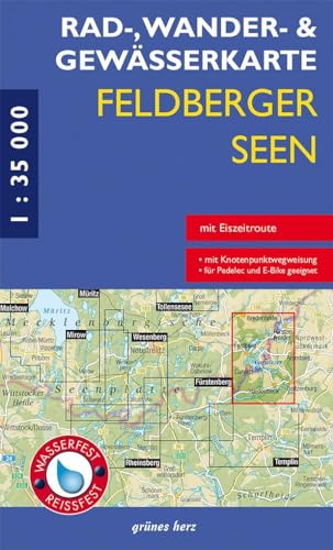 Rad-, Wander- und Gewässerkarte Feldberger Seen: Mit Carwitz, Boitzenburg, Fürstenwerder, Bredenfelde, Arendsee (Rad-, Wander- und Gewässerkarten ... Rad-, Wander- und Gewässerkarten, 1:35.000)
